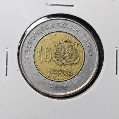 KK钱币收藏小铺 第316期 2月预留时间 周末发货 - 2000多米尼加10比索 