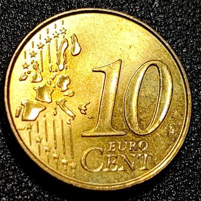 泉币菌-第69场-精品欢乐场-第2场 / 福利放送，感谢大家一直以来的支持。68-72场中，凡拍中15单及以上者，非偏远地区购买者，其所购所有商品满30包邮。       （特别说明：偏远地区包邮条件除满足购满15单及以上外，内蒙古、青海、西藏、宁夏需要满48包邮，新疆、西藏需要满68包邮。） 原铜光极美 欧元 法国1999年10欧分铜币 玛丽安娜 欧盟地图 19.75MM 