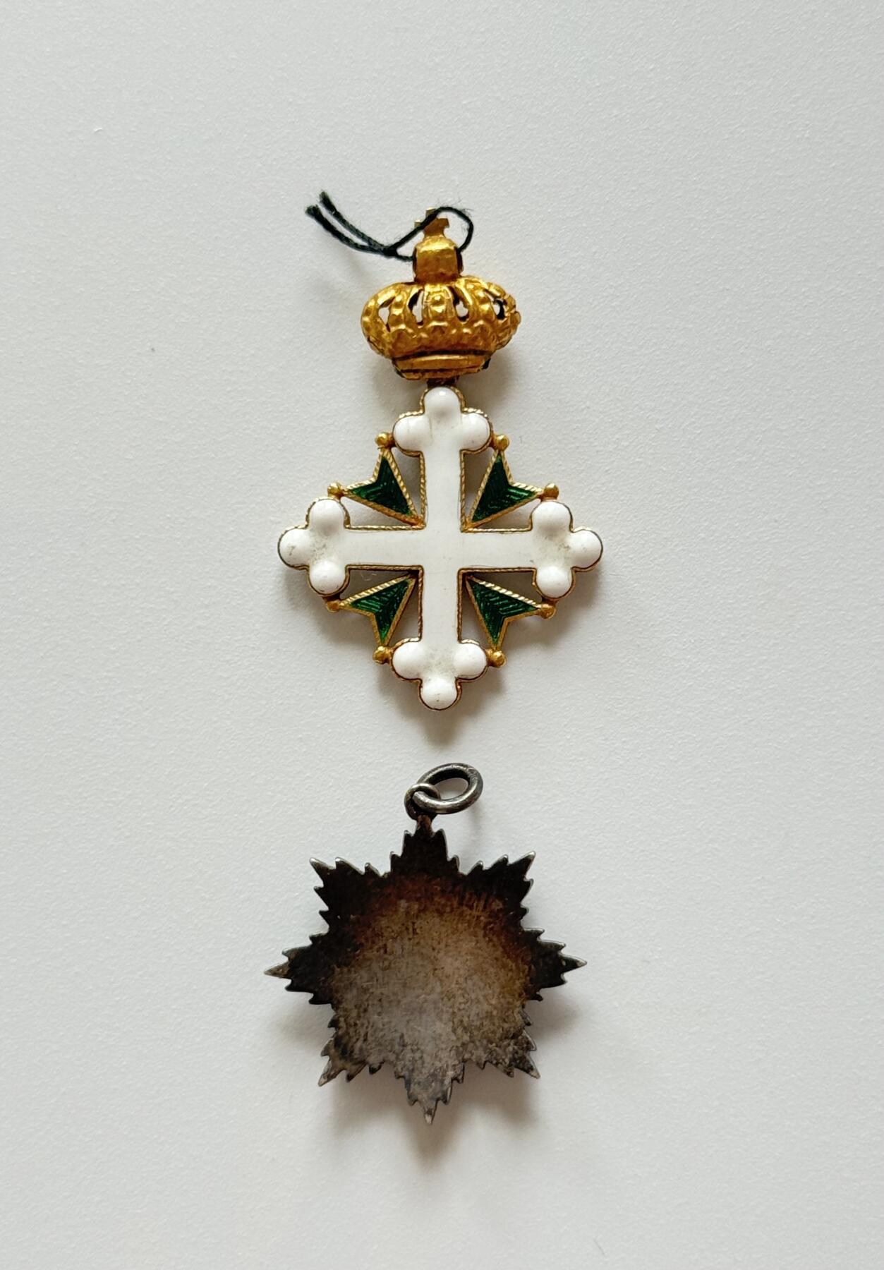 RimeNova韵星2025军品类夏季拍卖会-- RimeNova 2025 Summer Militaria Sale 意大利王国极早期1800年代-- 金制大十字级圣莫里斯和圣拉撒禄勋章迷你章