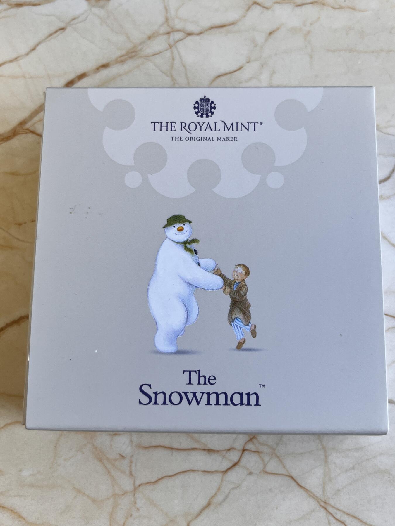 第168期拍卖【长期征集拍品】 英国2023年雪人50便士彩色精制纪念银币NGC-PF70原盒证书，925银，8克，发行5000枚