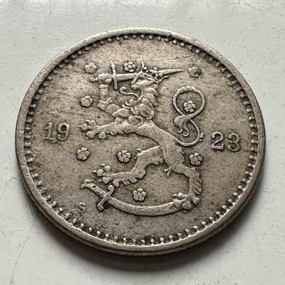 🌹外币初藏🌹🐯2025年第83场  每周二四六晚8️⃣点 接代拍 - 芬兰1923年50芬尼