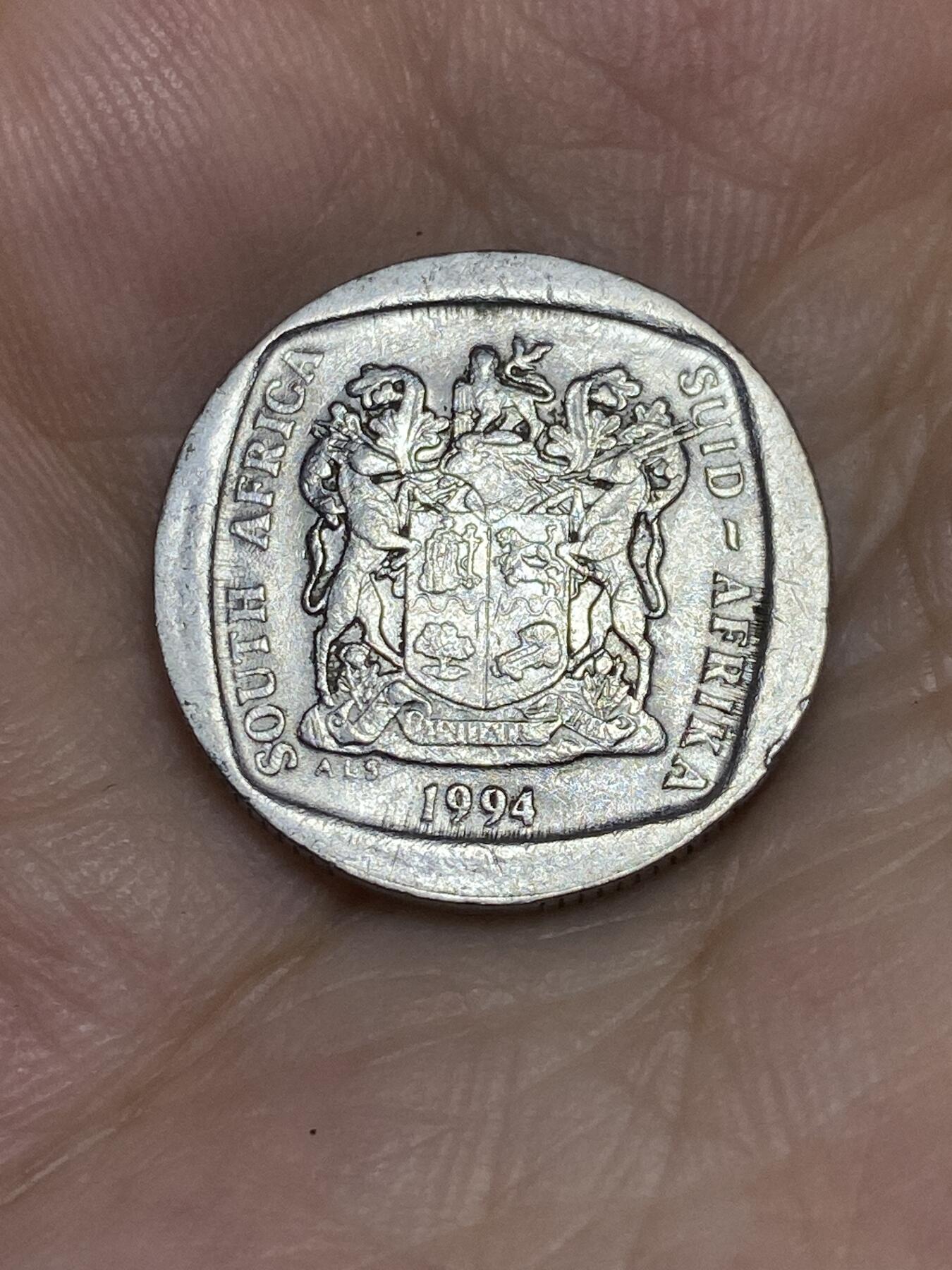 2025年第七十五场(总第一百零一场）外国好品散币(免佣金) 南非🇿🇦1994年1兰特(第八套流通硬币)