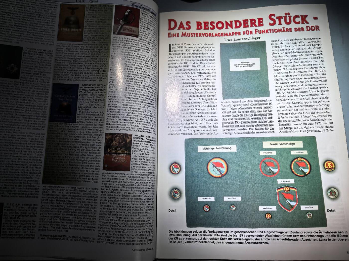 盛世勋华——号角文化勋章邮票专场拍卖第273期 德国出版 Militaria-Magazin杂志 2006年三四月刊总第122期 50页