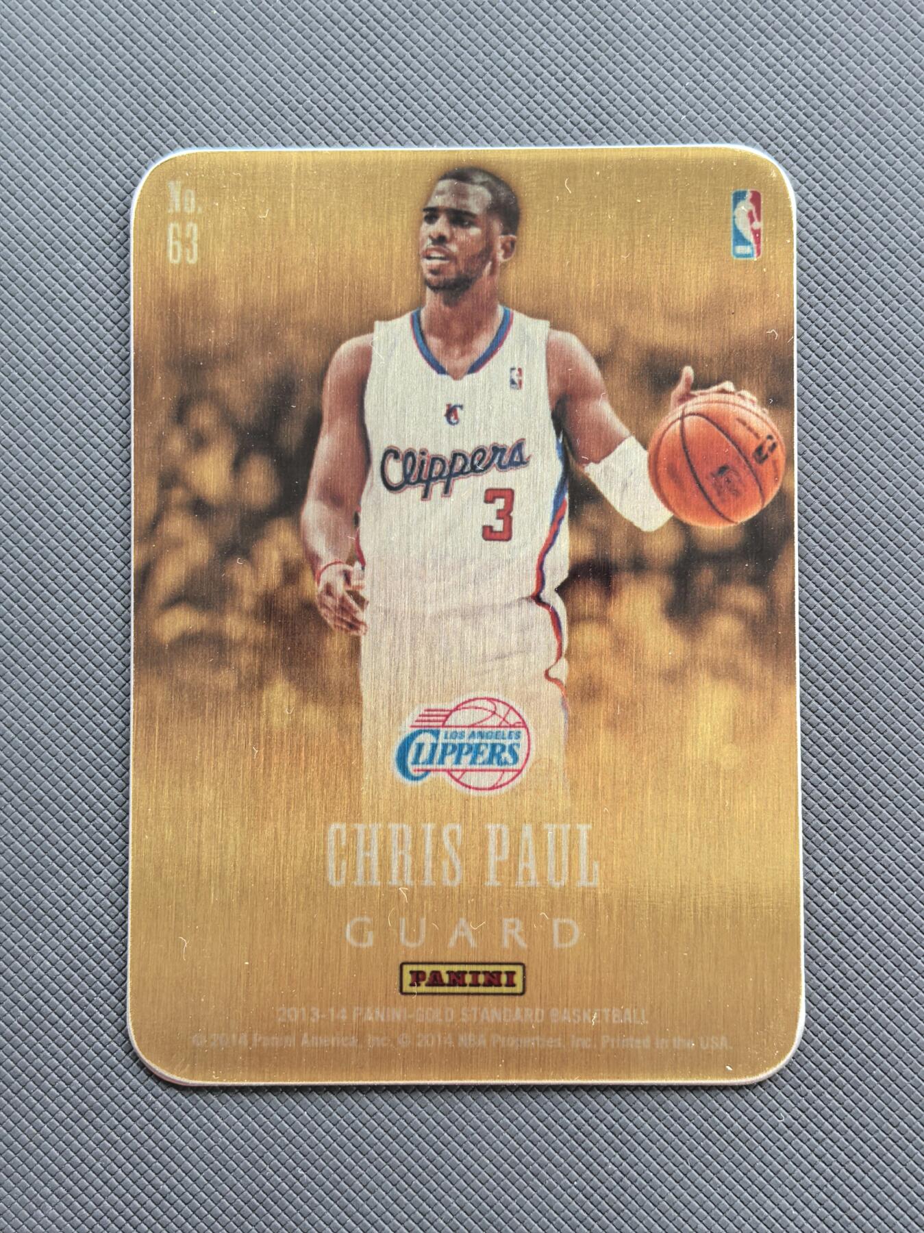 【博洋堂】卡牌拍卖专场第002期 2013-14 Panini 克里斯保罗 快船队 金砖铁板特卡 少见
