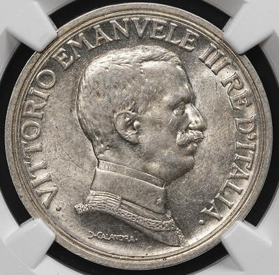 修遠堂世界钱币第七十九期 - NGC AU58 1917年意大利马车2里拉银币 较少见年份