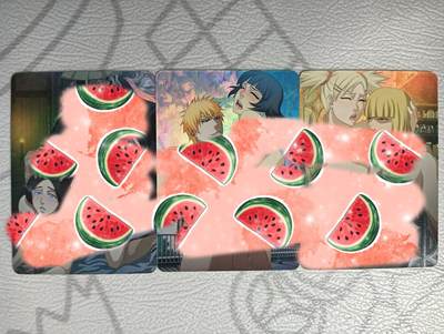 花开卡拍第33期（8月3号周日截拍，品控勿拍!!!拍品不寄存，运费5元，自制卡难免瑕疵，可能存在轻微撞角爆边等出厂瑕疵，品控介意勿拍！） - 艺术卡，死神，彩闪三张