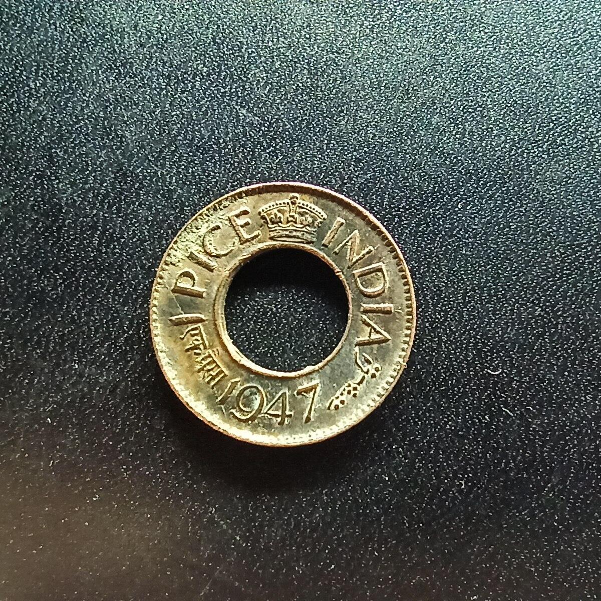 邮泉阁限时拍卖第二十场 各国硬币专场（请付一次邮费） 英属印度1947年1便士无印记