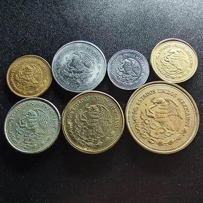 邮泉阁限时拍卖第二十场 各国硬币专场（请付一次邮费） - 墨西哥7枚
