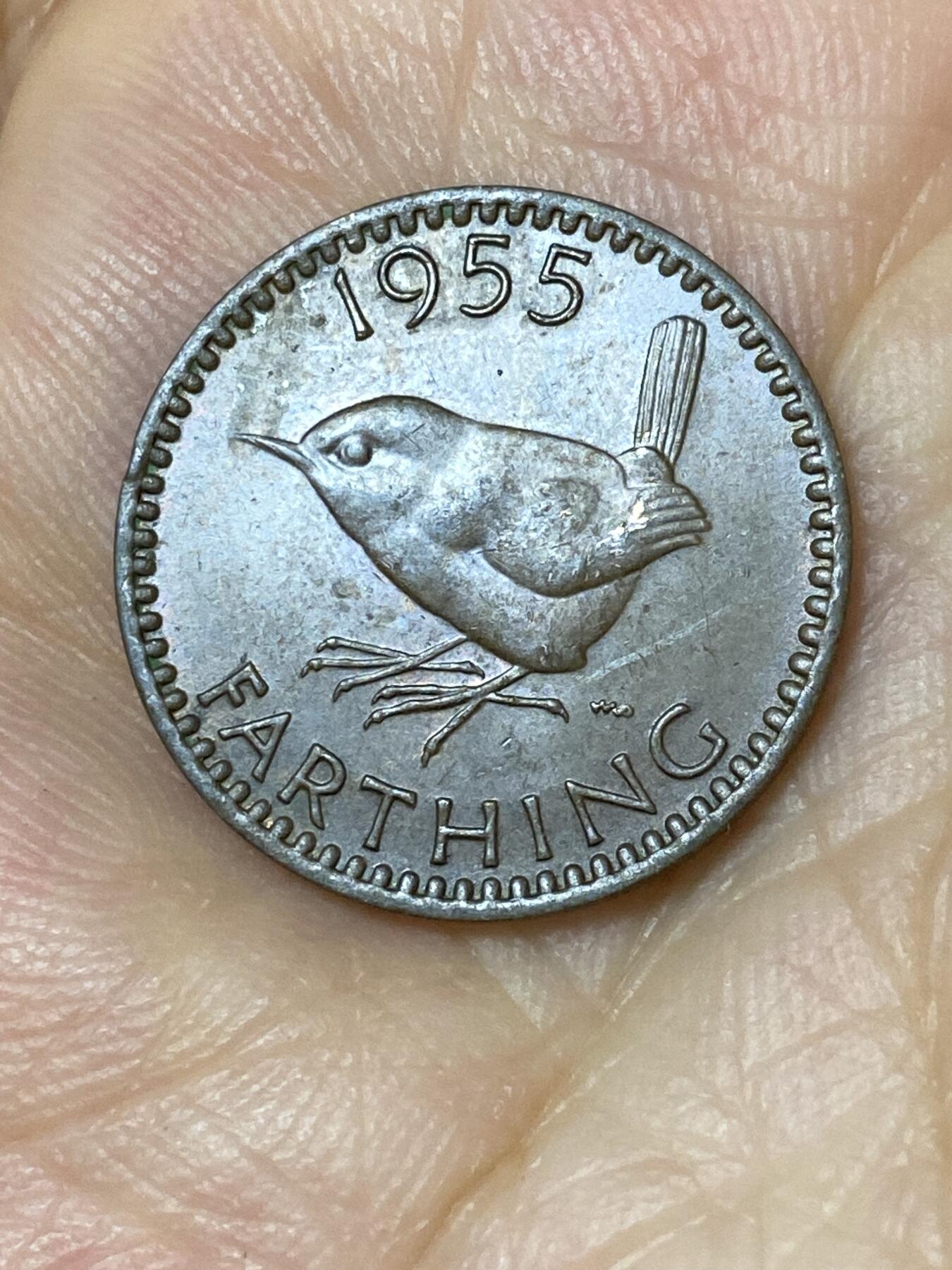 2025年第七十五场(总第一百零一场）外国好品散币(免佣金) 英国🇬🇧1955年1法新(伊丽莎白二世青年桂冠，第二版仅发行3年)