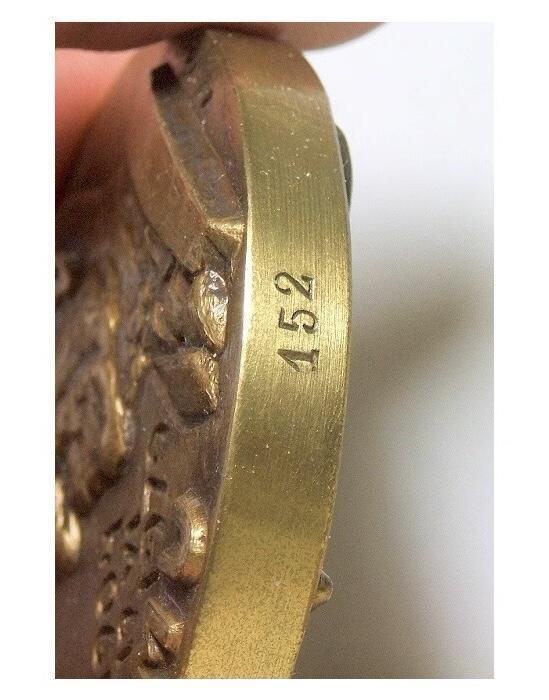 【艺术】芬兰艺术大章 科学家Leimu高浮雕精制超大铜章 60MM 182克