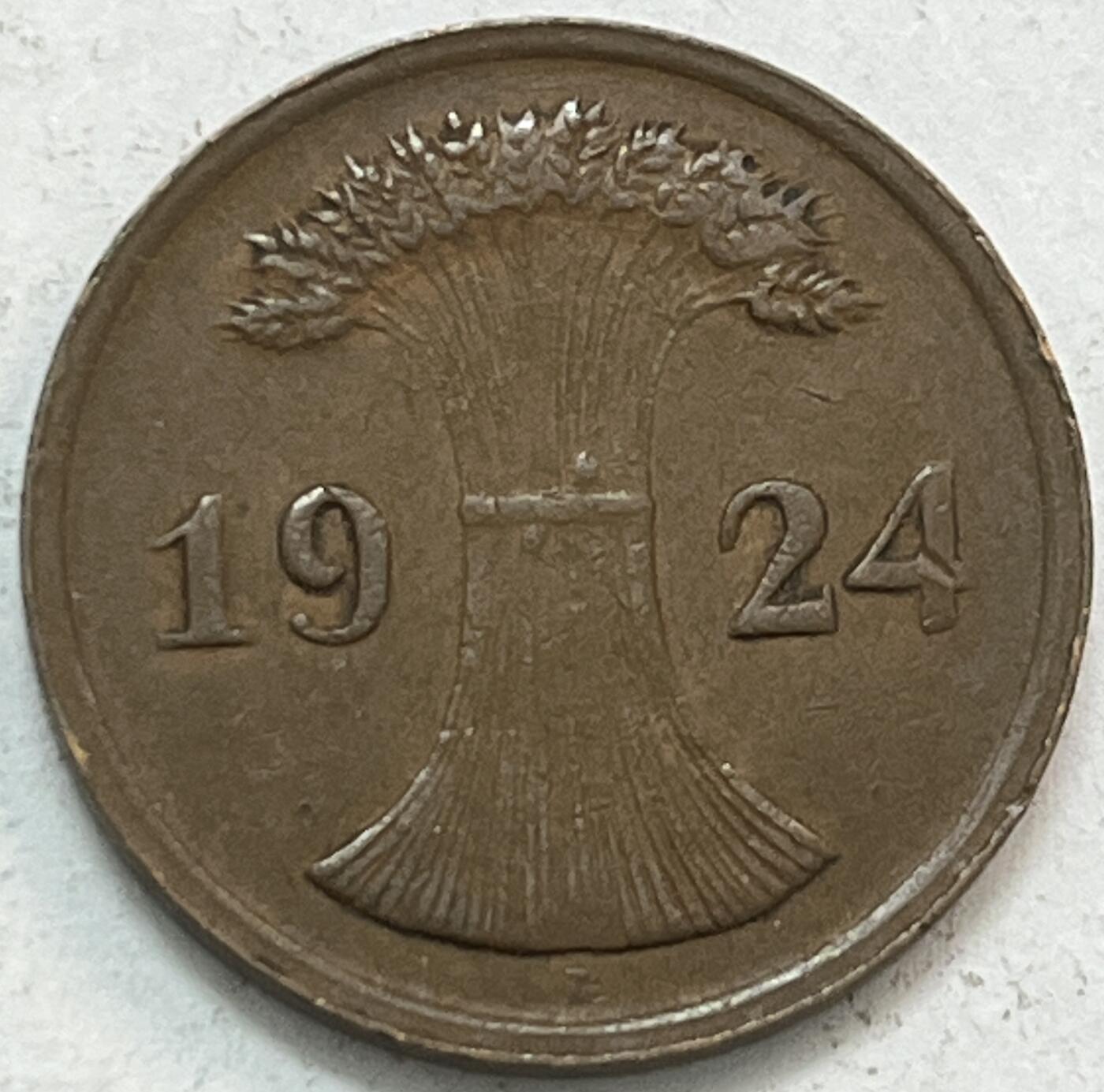 神仙姐姐-中外币专场20 1924年德国2芬尼
