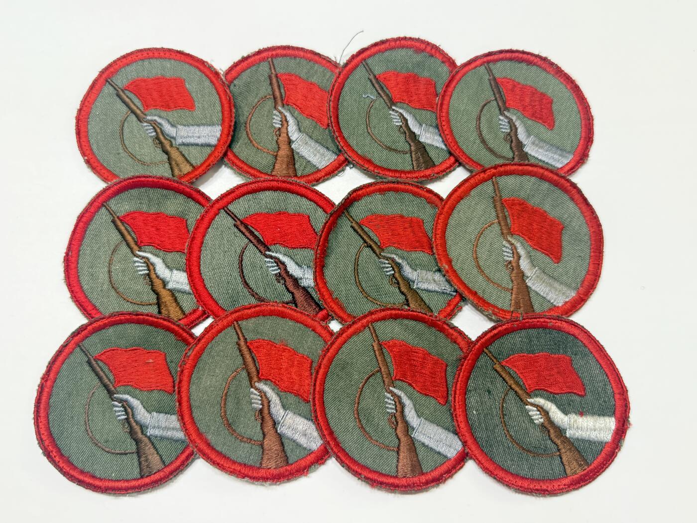 RimeNova韵星2025军品类夏季拍卖会-- RimeNova 2025 Summer Militaria Sale 民主德国工战队布章一组12个