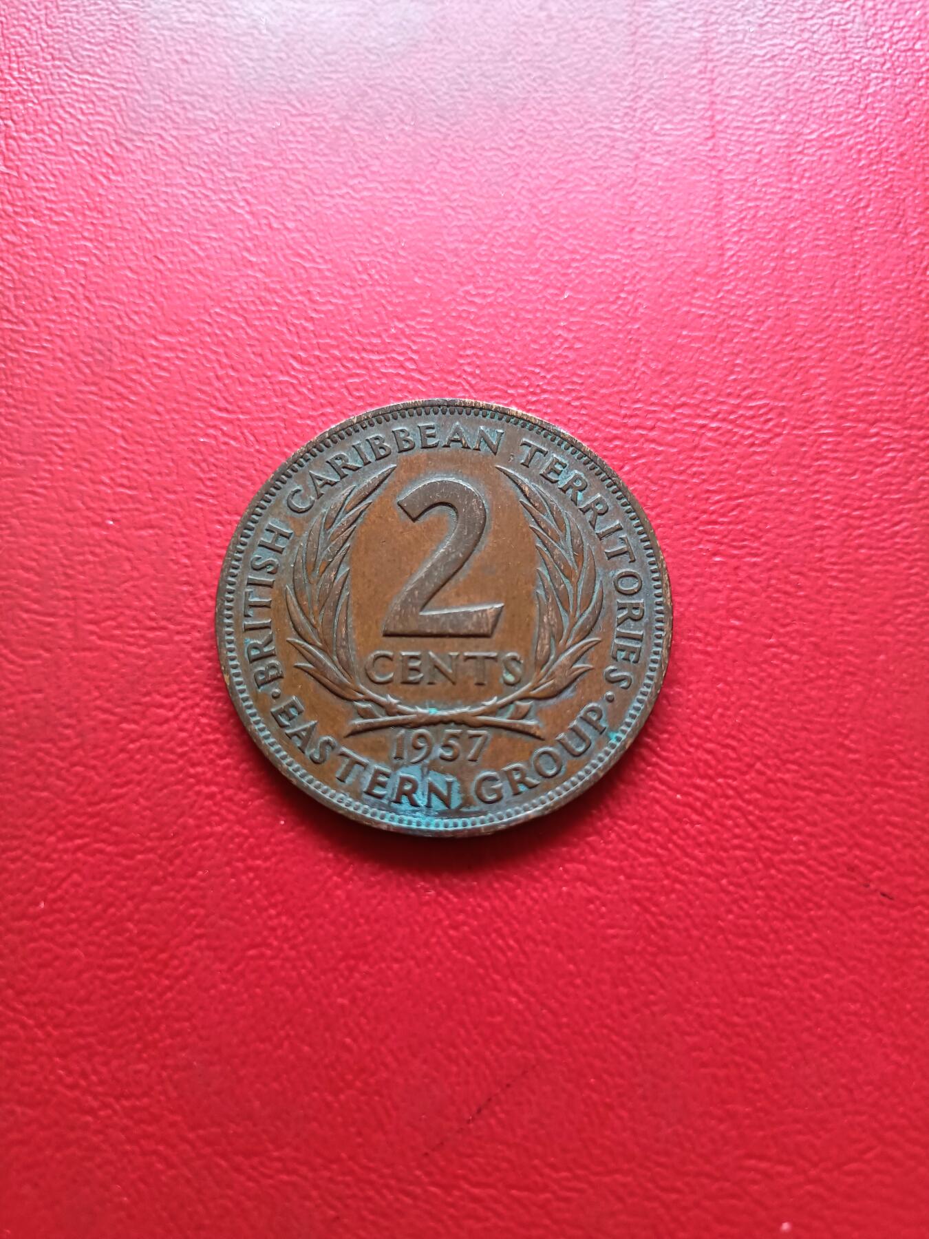 【云涧收藏】第五十场 英属东加勒比1957年2分