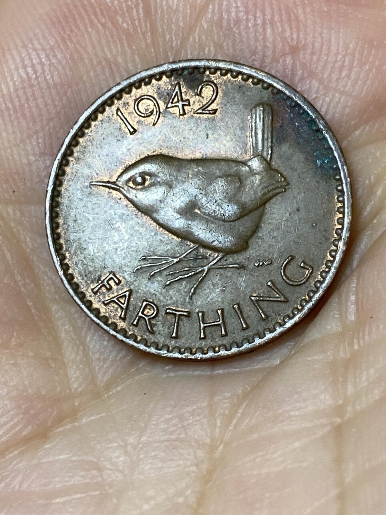 2025年第七十五场(总第一百零一场）外国好品散币(免佣金) 英国🇬🇧1942年1法新(乔治六世第一版，印度皇帝版)