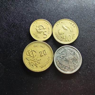 邮泉阁限时拍卖第二十场 各国硬币专场（请付一次邮费） - 摩洛哥4枚