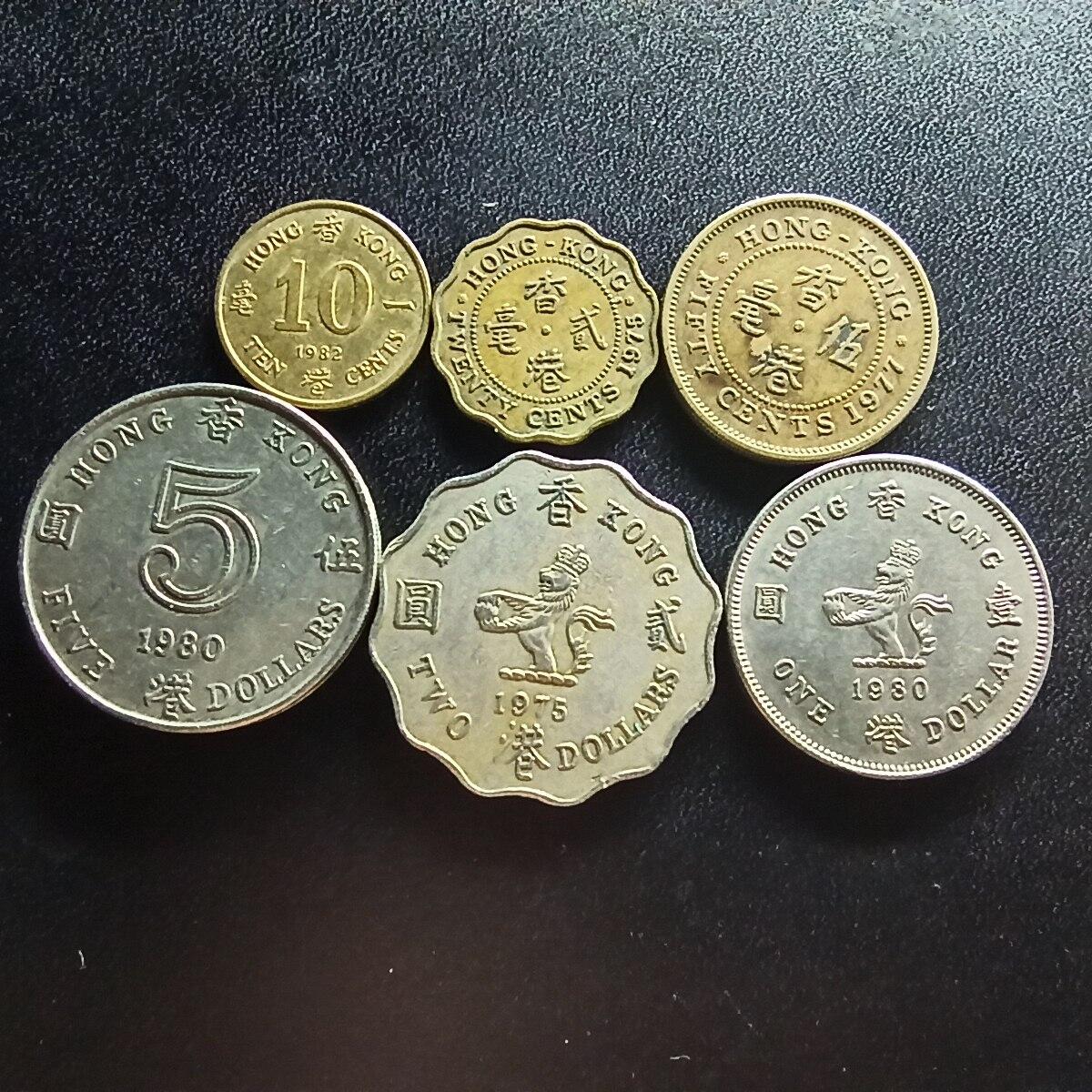 邮泉阁限时拍卖第二十场 各国硬币专场（请付一次邮费） 英属香港青年版6枚