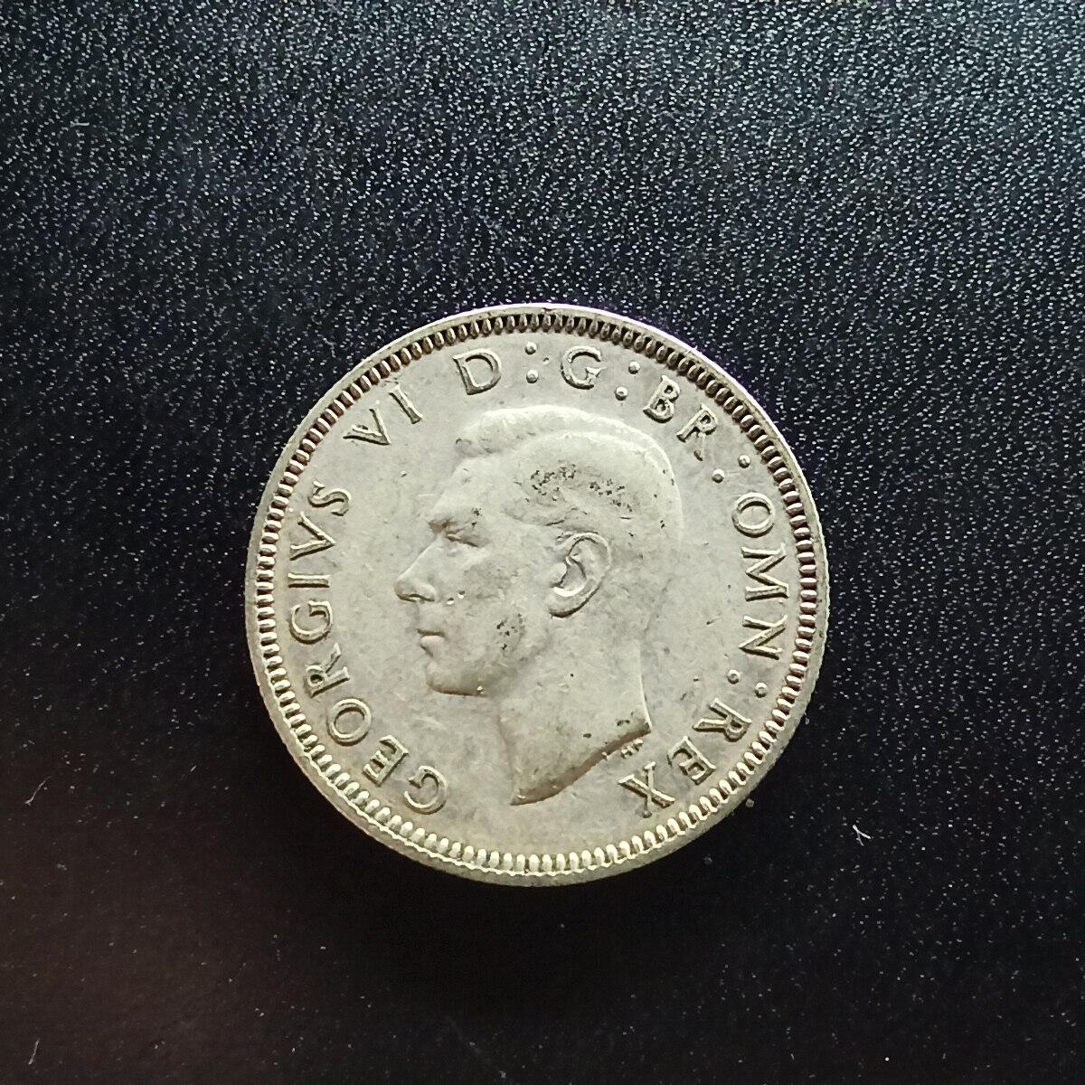 邮泉阁限时拍卖第二十场 各国硬币专场（请付一次邮费） 英国1944年英格兰1先令0.500银币5.66克