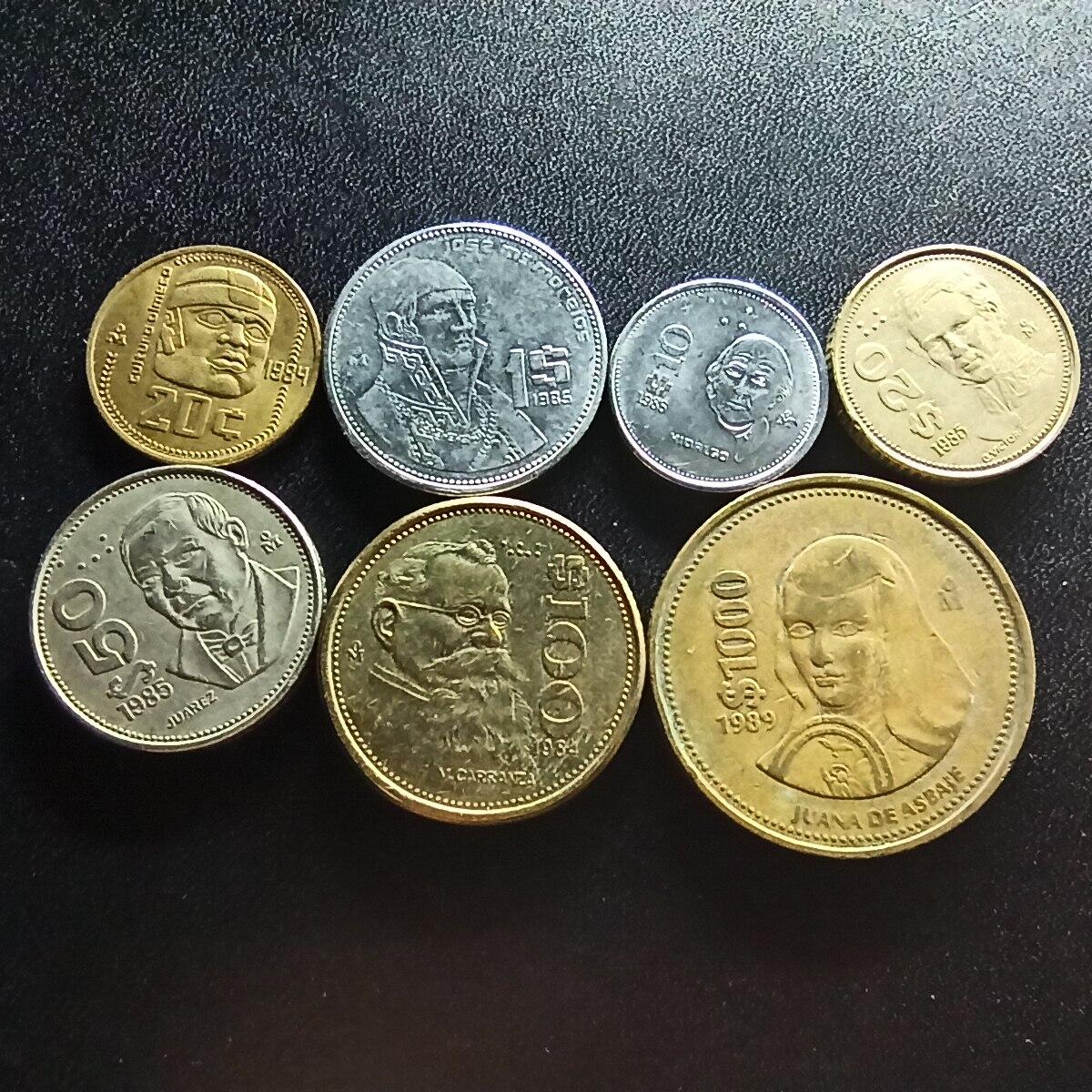邮泉阁限时拍卖第二十场 各国硬币专场（请付一次邮费） 墨西哥7枚