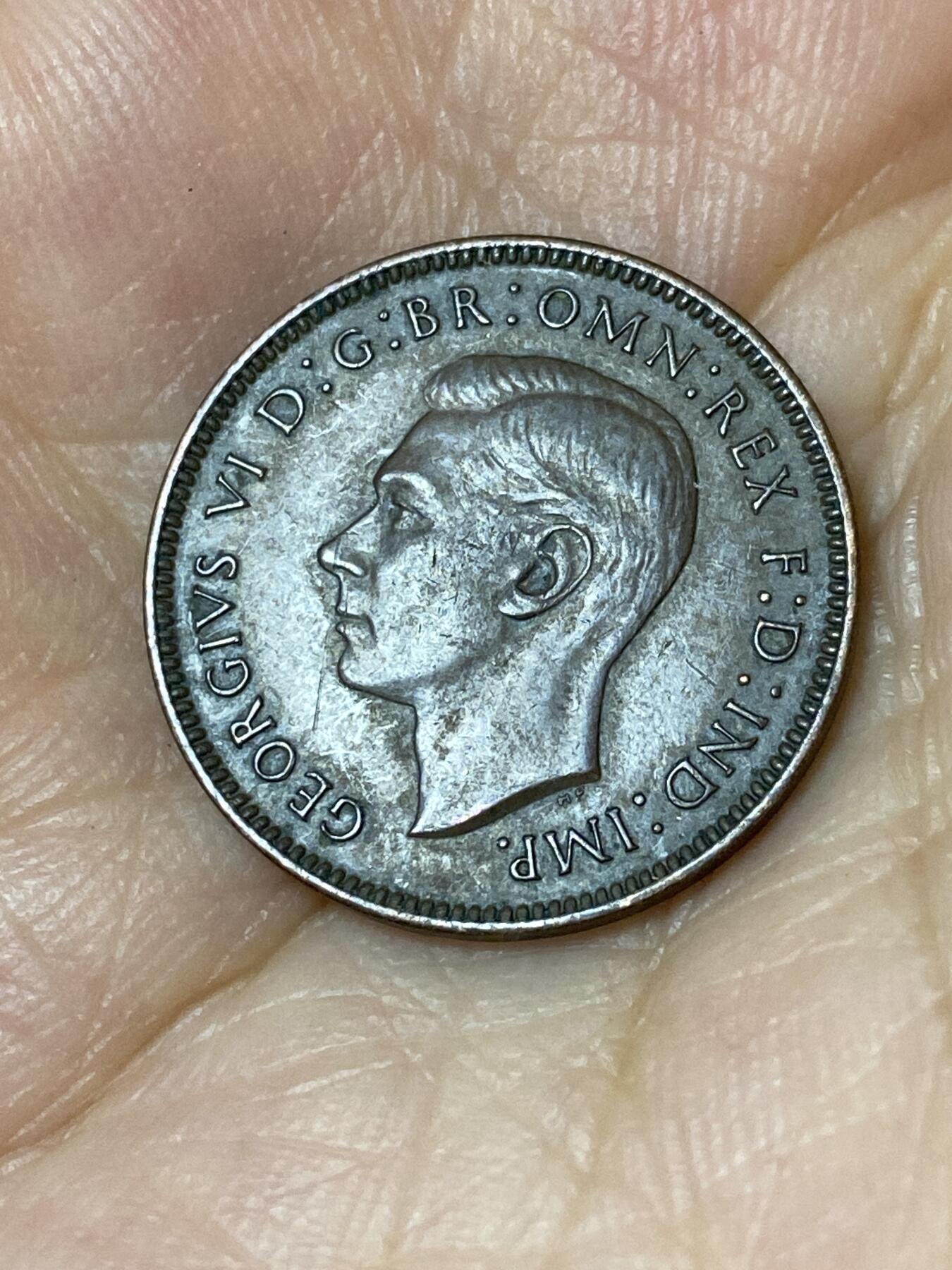 2025年第七十五场(总第一百零一场）外国好品散币(免佣金) 英国🇬🇧1939年1法新(乔治六世第一版，印度皇帝版)