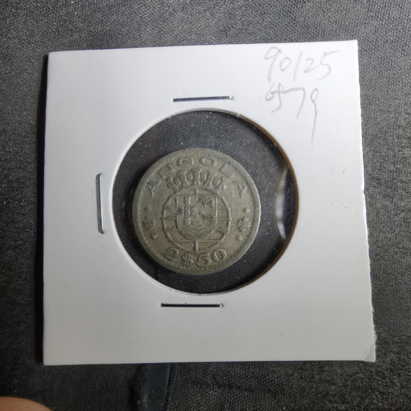 沼泽如烟--第805场 安哥拉1953年2.5埃斯库多