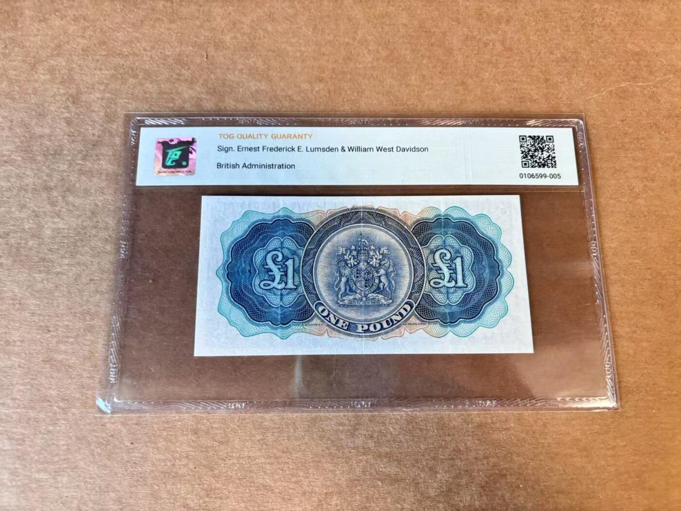 【Blue Auction】世界纸币精拍第705期——18级TOP拍卖/信誉/品质/专业/高效💫 【无47】百慕大 1957年1镑 高冠女王 TQG30