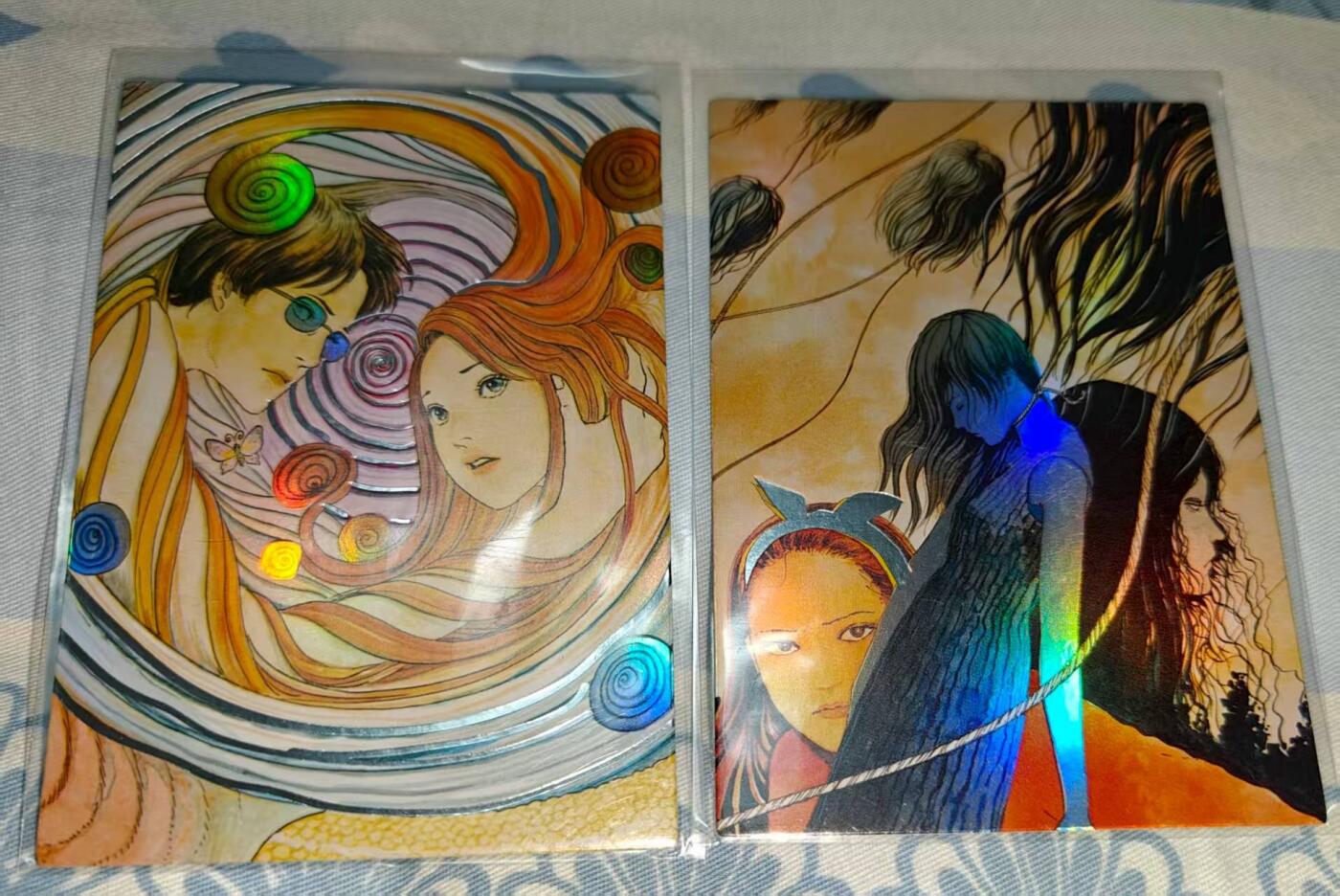夜之极第二十七期 （8月2日周六晚6点半截拍，欢迎竞拍） 平成动漫 伊藤润二漫画两张 彩闪
