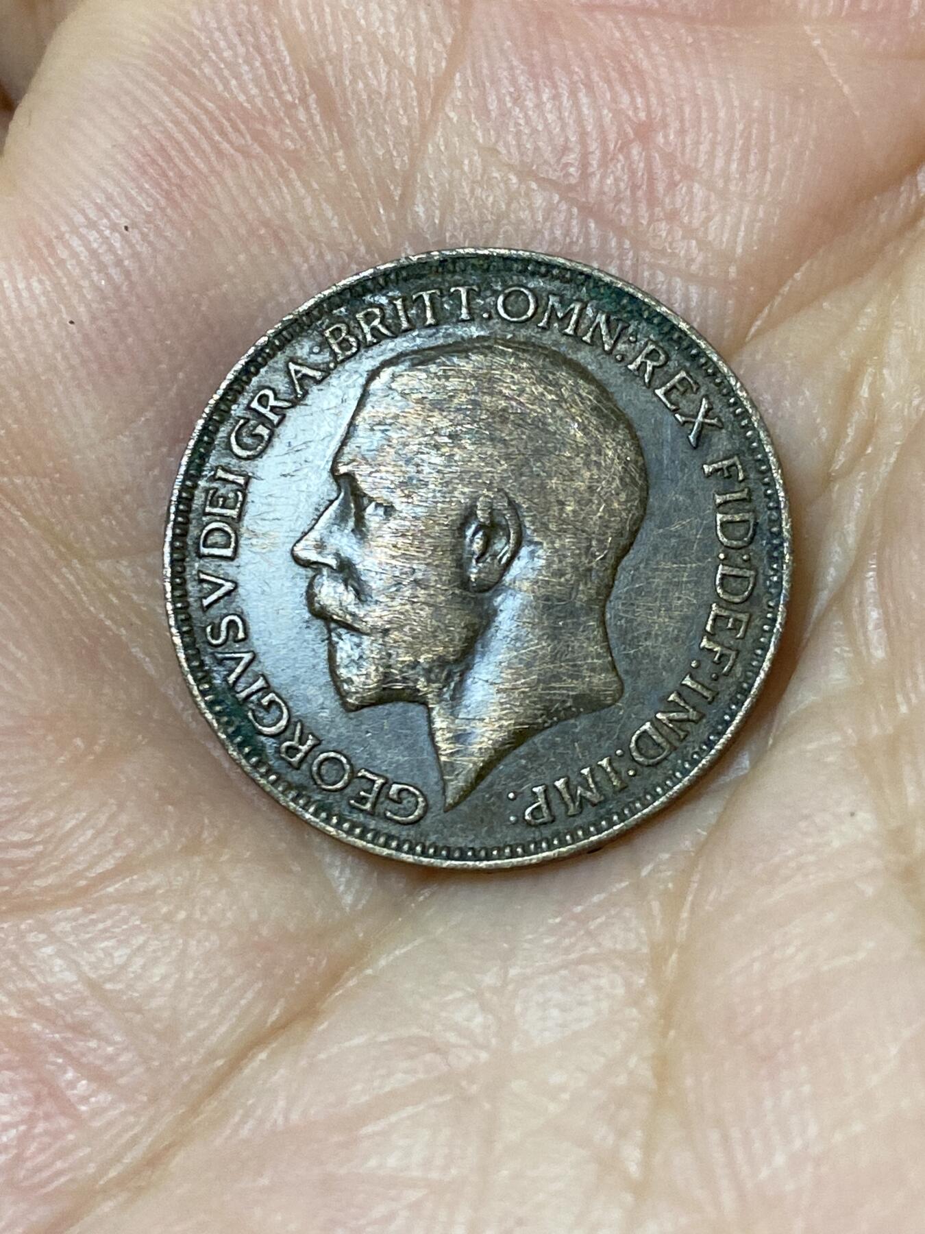 2025年第七十五场(总第一百零一场）外国好品散币(免佣金) 英国🇬🇧1922年1法新(乔治五世第二版)