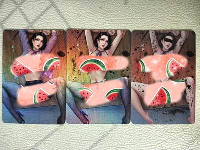 花开卡拍第33期（8月3号周日截拍，品控勿拍!!!拍品不寄存，运费5元，自制卡难免瑕疵，可能存在轻微撞角爆边等出厂瑕疵，品控介意勿拍！） - 嘎嘎鸭 女部长艺术卡  3渐变 彩闪