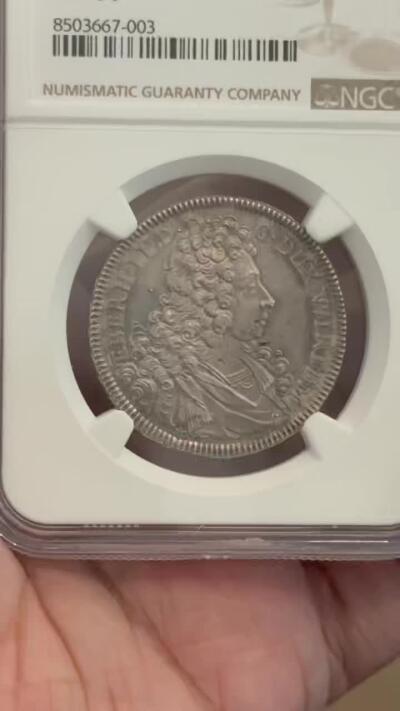 NGC-MS64 1707符腾堡路德维希半泰勒 冠军稀有