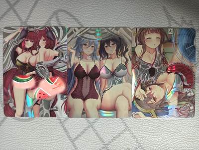 花开卡拍第33期（8月3号周日截拍，品控勿拍!!!拍品不寄存，运费5元，自制卡难免瑕疵，可能存在轻微撞角爆边等出厂瑕疵，品控介意勿拍！） - SGY  双人美女 小套3张