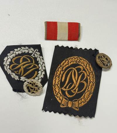 RimeNova韵星2025军品类夏季拍卖会-- RimeNova 2025 Summer Militaria Sale - 魏玛德国布体能奖章带mini+汉堡勋章略