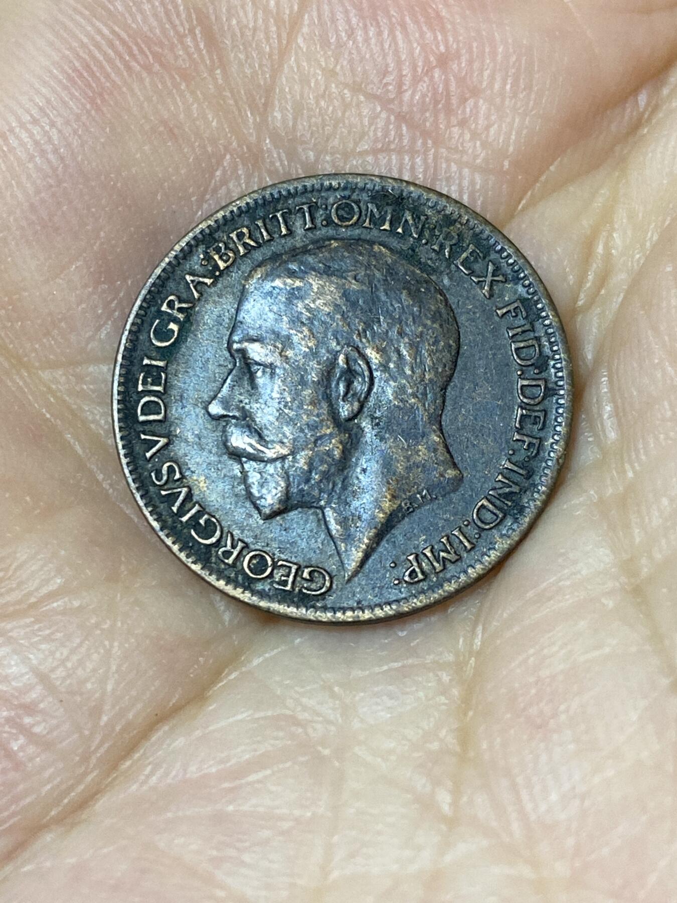 2025年第七十五场(总第一百零一场）外国好品散币(免佣金) 英国🇬🇧1917年1法新(乔治五世第一版)