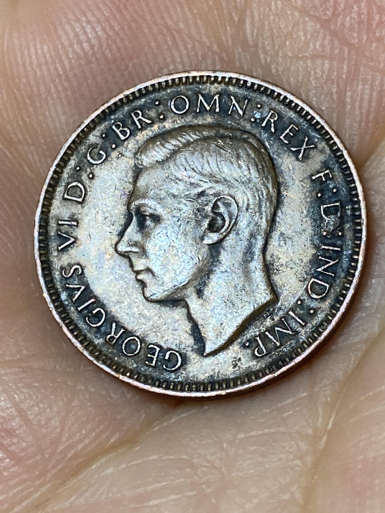 2025年第七十五场(总第一百零一场）外国好品散币(免佣金) 英国🇬🇧1945年1法新(乔治六世第一版，印度皇帝版)