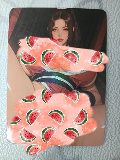 花开卡拍第33期（8月3号周日截拍，品控勿拍!!!拍品不寄存，运费5元，自制卡难免瑕疵，可能存在轻微撞角爆边等出厂瑕疵，品控介意勿拍！） - 艺术卡  不知火舞 彩闪清凉单卡