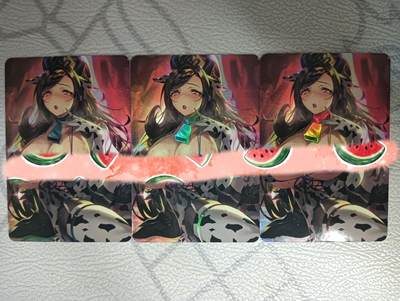 花开卡拍第33期（8月3号周日截拍，品控勿拍!!!拍品不寄存，运费5元，自制卡难免瑕疵，可能存在轻微撞角爆边等出厂瑕疵，品控介意勿拍！） - 大熊妹卡，彩闪三宫