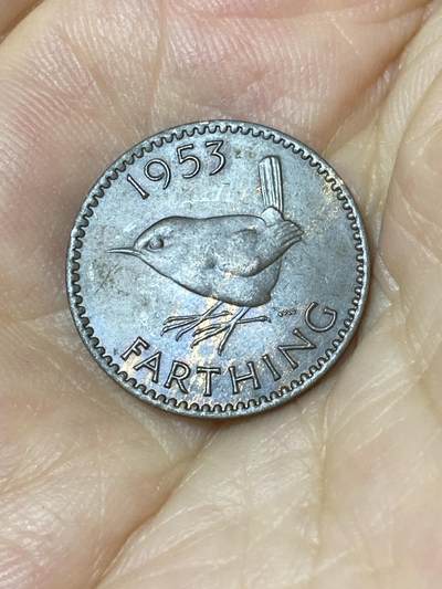 2025年第七十五场(总第一百零一场）外国好品散币(免佣金) - 英国🇬🇧1953单年份1法新(伊丽莎白二世加冕年，第一版)