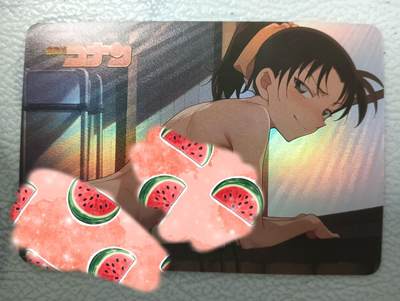花开卡拍第33期（8月3号周日截拍，品控勿拍!!!拍品不寄存，运费5元，自制卡难免瑕疵，可能存在轻微撞角爆边等出厂瑕疵，品控介意勿拍！） - 嘎嘎鸭满赠 名侦探柯南 缠耐 艺术卡 彩闪