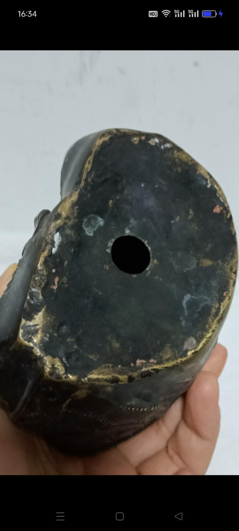 清代弥勒佛圣像，手持金元宝，寓意好，可收藏，可供奉 镇宅 辟邪 保平安，保存完整，包老！