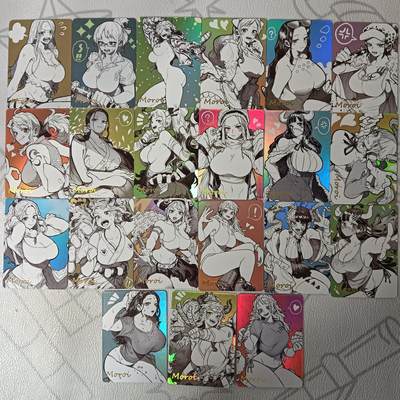 花开卡拍第33期（8月3号周日截拍，品控勿拍!!!拍品不寄存，运费5元，自制卡难免瑕疵，可能存在轻微撞角爆边等出厂瑕疵，品控介意勿拍！） - 燎原 手绘海贼王女角 套卡 彩闪21张