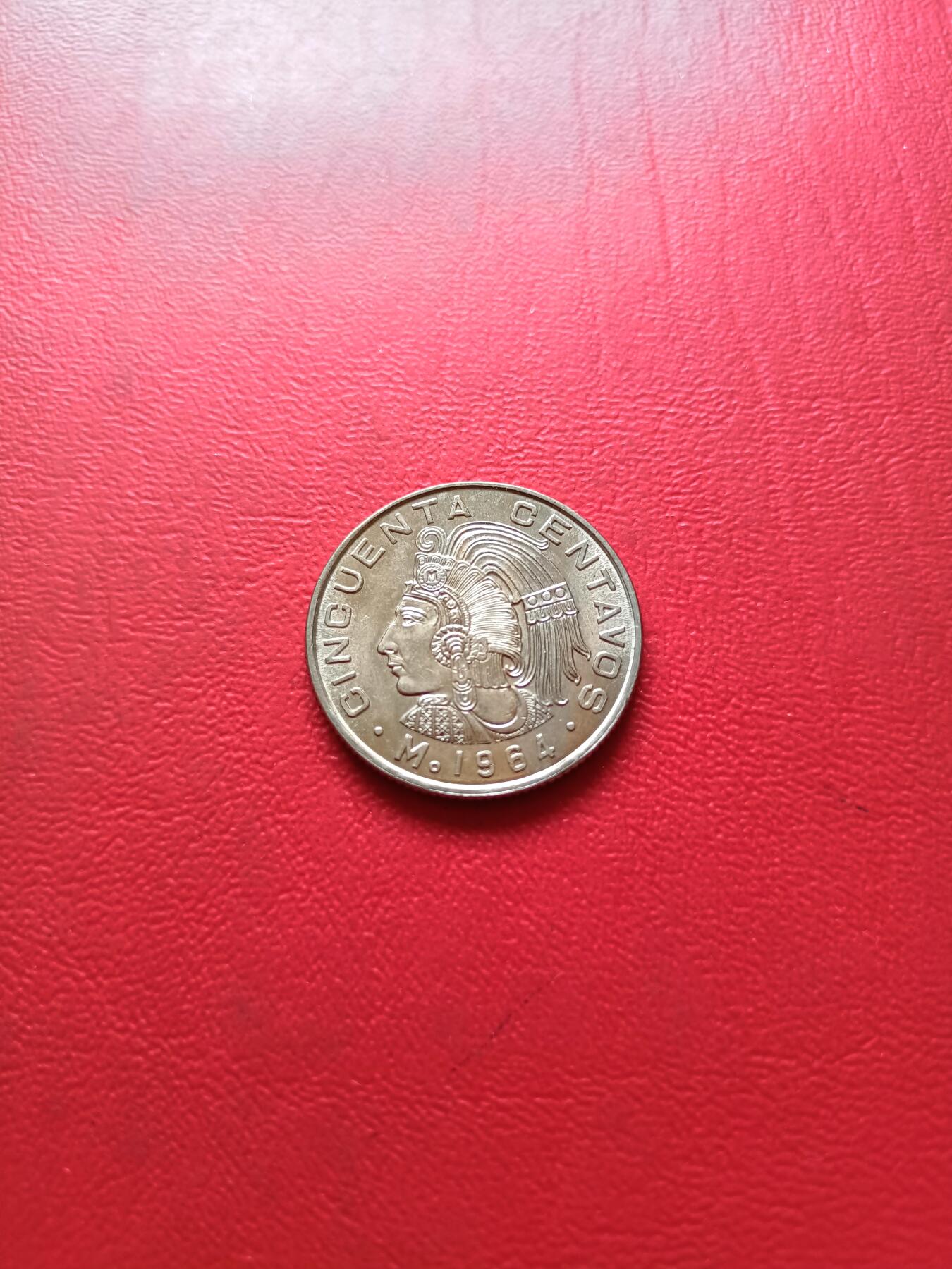 【云涧收藏】第五十场 墨西哥1964年50分，UNC