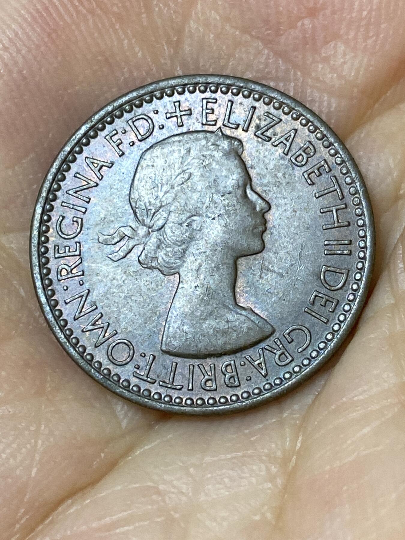 2025年第七十五场(总第一百零一场）外国好品散币(免佣金) 英国🇬🇧1953单年份1法新(伊丽莎白二世加冕年，第一版)
