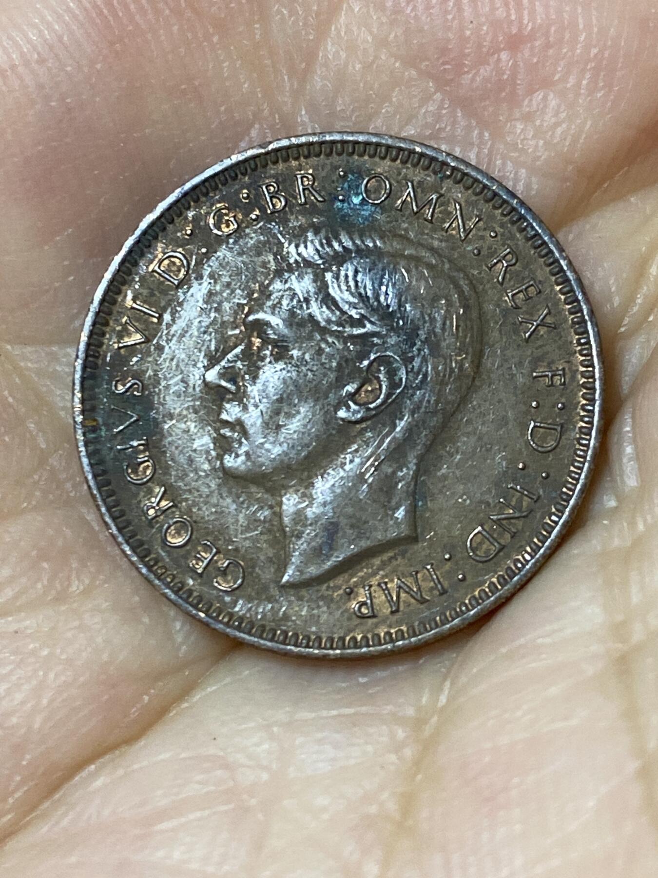 2025年第七十五场(总第一百零一场）外国好品散币(免佣金) 英国🇬🇧1944年1法新(乔治六世第一版，印度皇帝版)