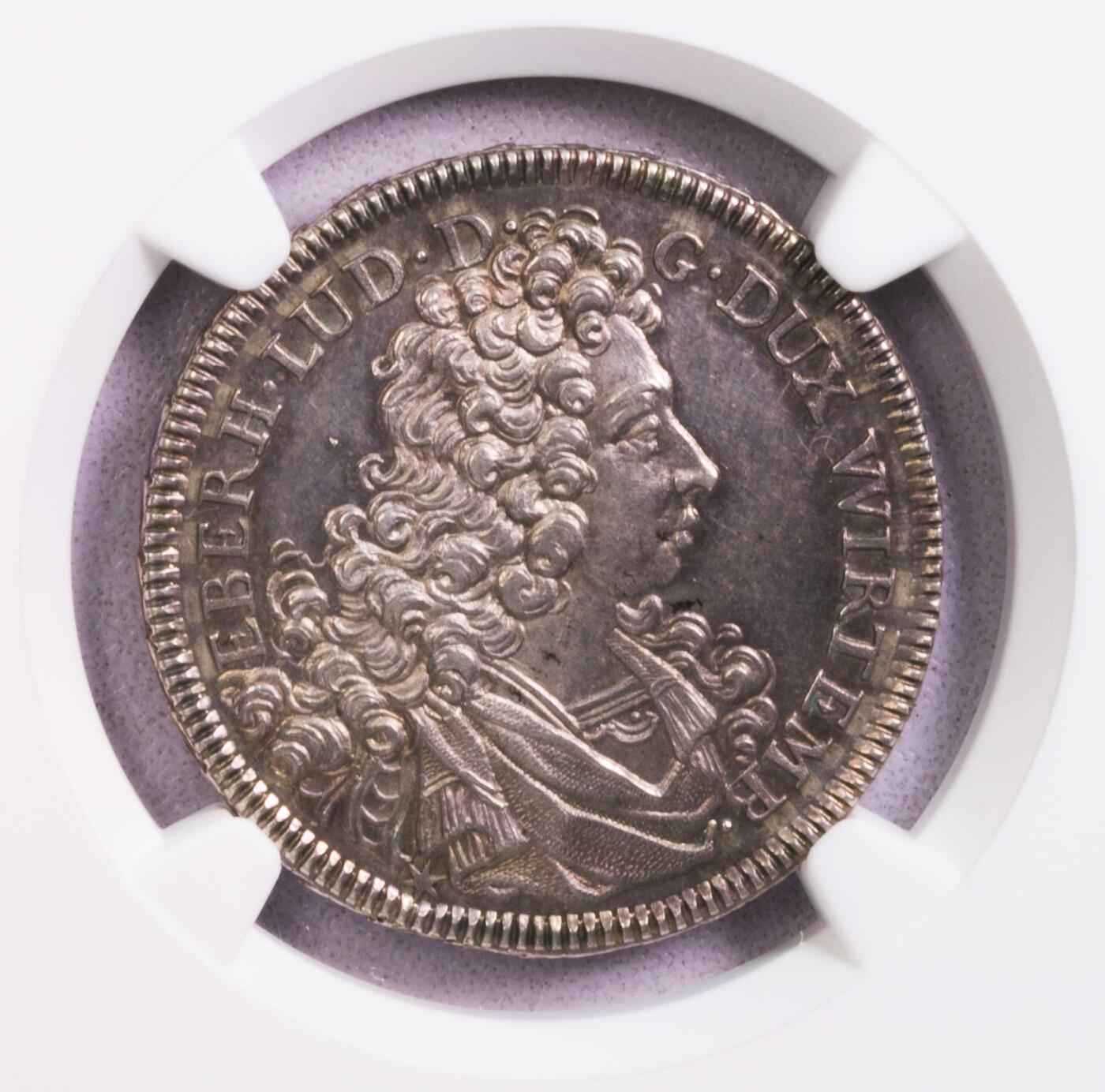 NGC-MS64 1707符腾堡路德维希半泰勒 冠军稀有