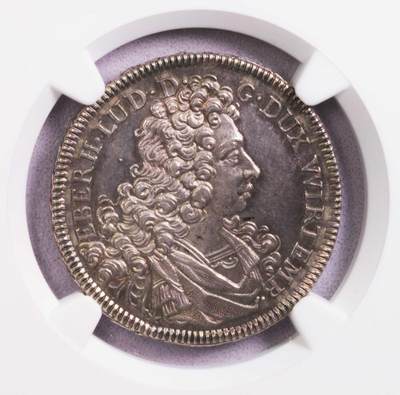 NGC-MS64 1707符腾堡路德维希半泰勒 冠军稀有 - NGC-MS64 1707符腾堡路德维希半泰勒 冠军稀有