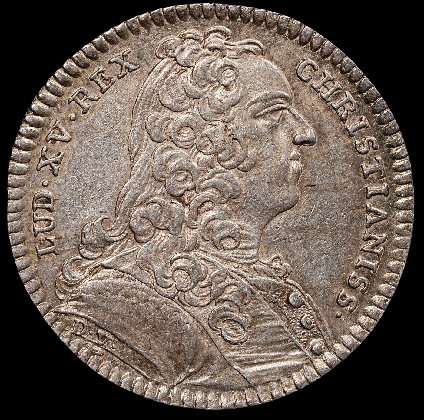 修遠堂世界钱币第七十九期 1739年法国代用银币 6.58g