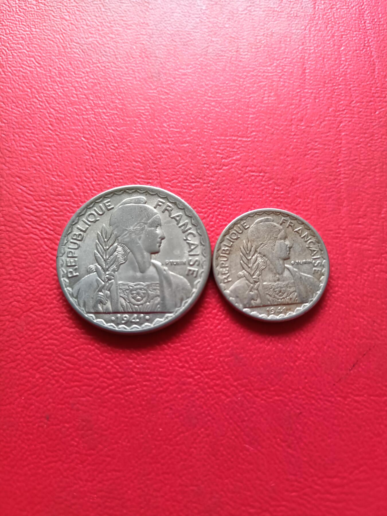 【云涧收藏】第五十场 法属印支1941年10、20分2枚