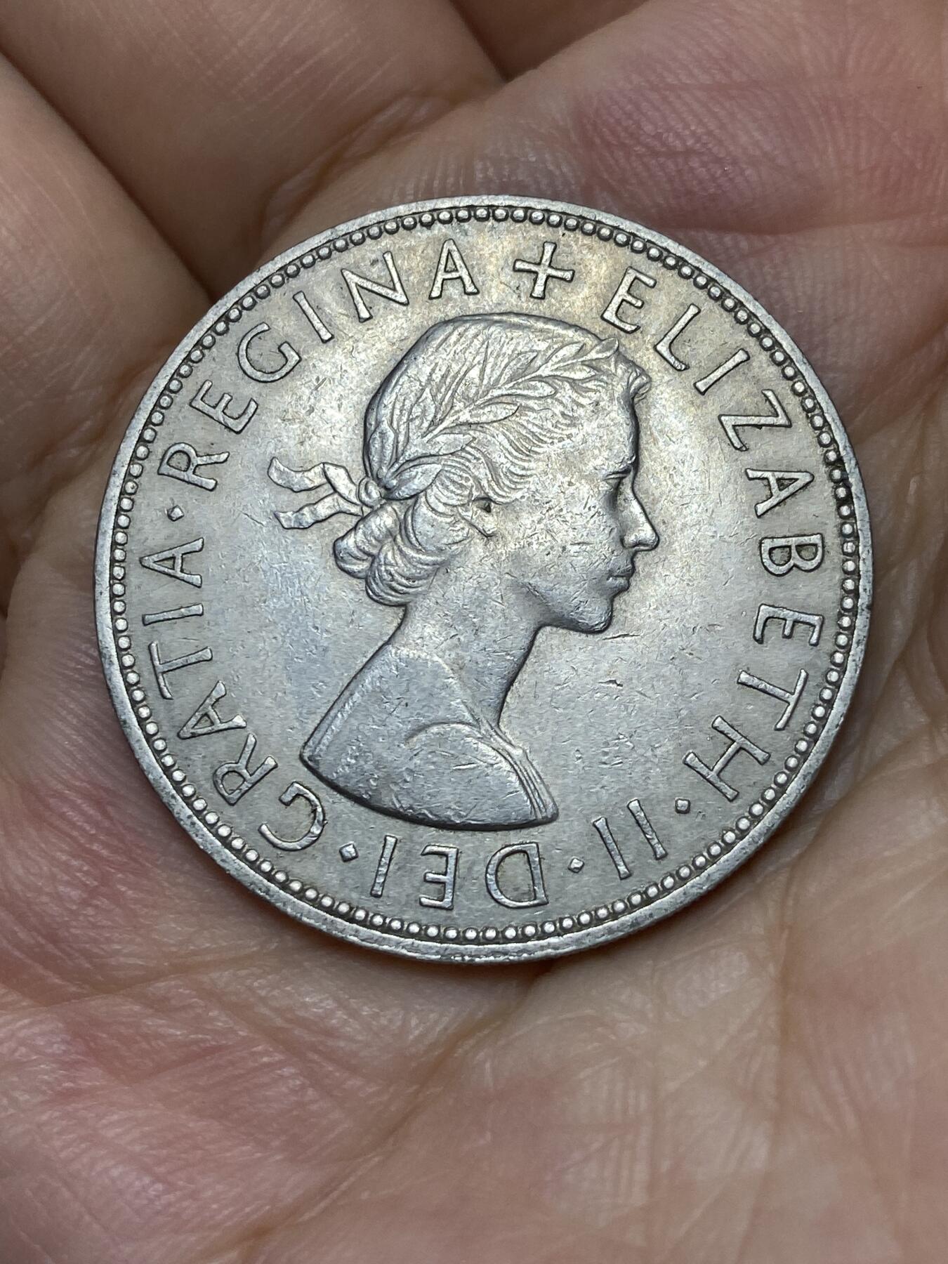 2025年第七十五场(总第一百零一场）外国好品散币(免佣金) 英国🇬🇧1965年半克朗(伊丽莎白二世青年桂冠第二版)