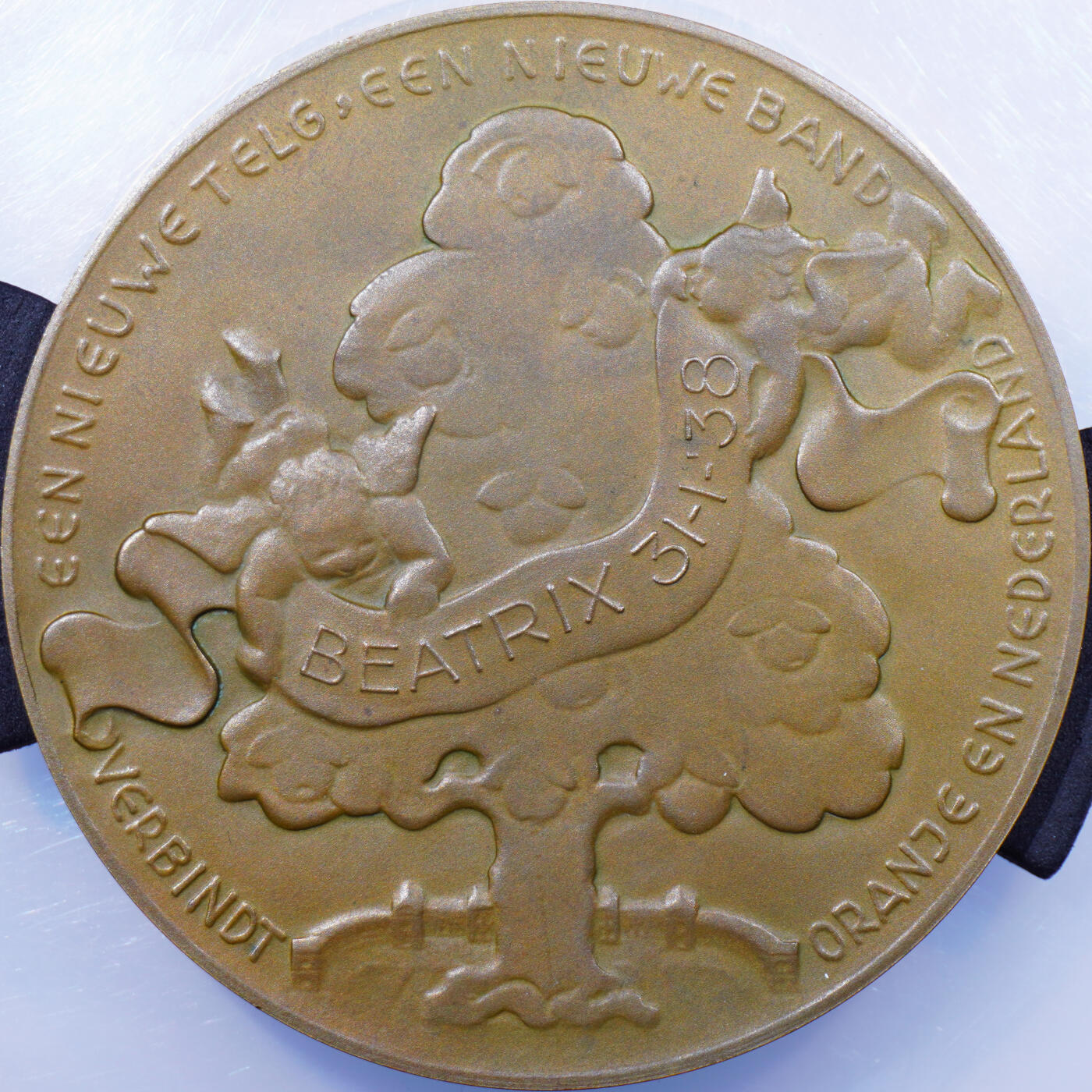 1938年荷兰贝娅特丽克丝公主诞生诞生纪念大铜章