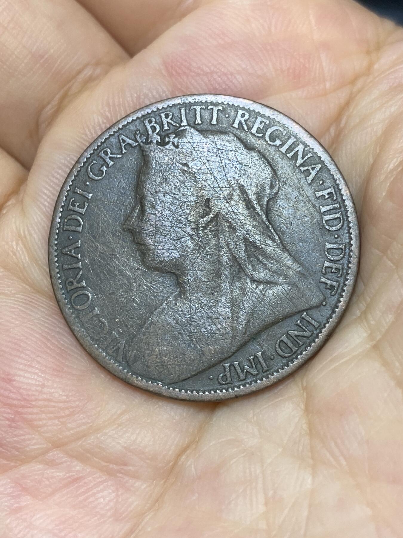 2025年第七十五场(总第一百零一场）外国好品散币(免佣金) 英国🇬🇧1900年1便士(维多利亚女王老年披纱)