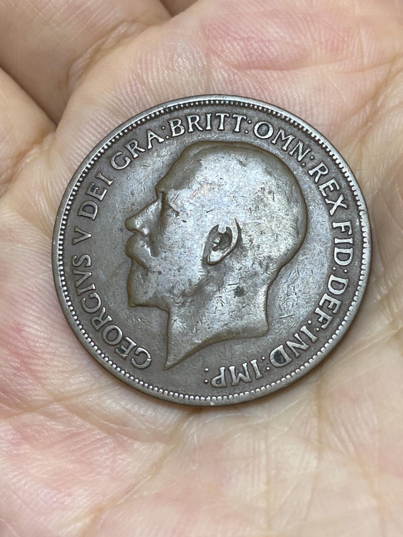 2025年第七十五场(总第一百零一场）外国好品散币(免佣金) 英国🇬🇧1918年1便士(乔治五世第一版)